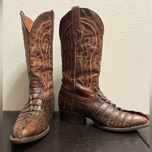 Cuadra Exotic Alligator Tail Cowboy Boots